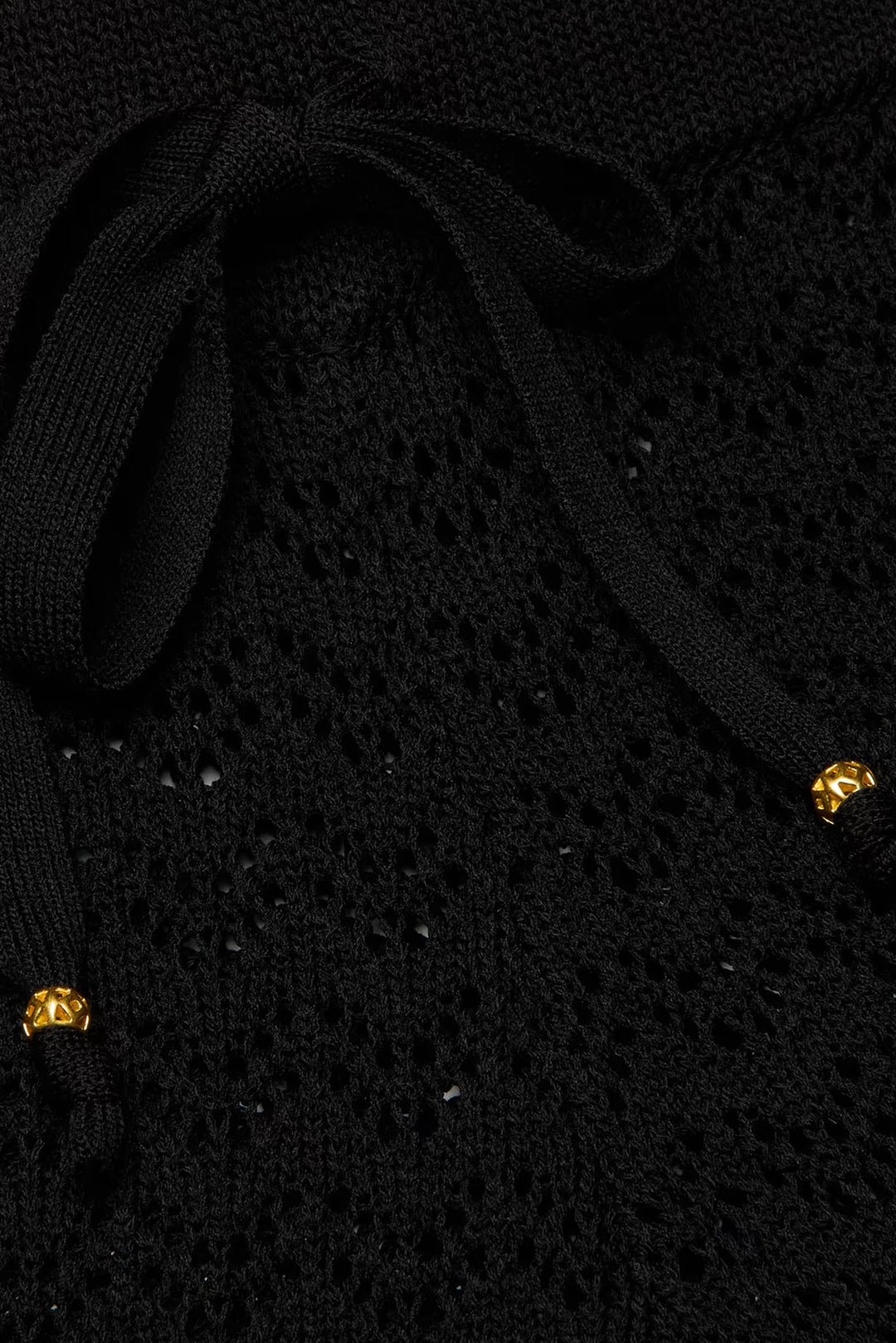 Gaelle Pointelle Knit Pant Black
