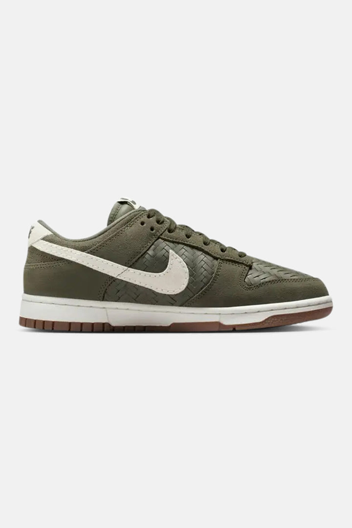 Women's Dunk Low Premium SE Woven 'Medium Olive/Gum'