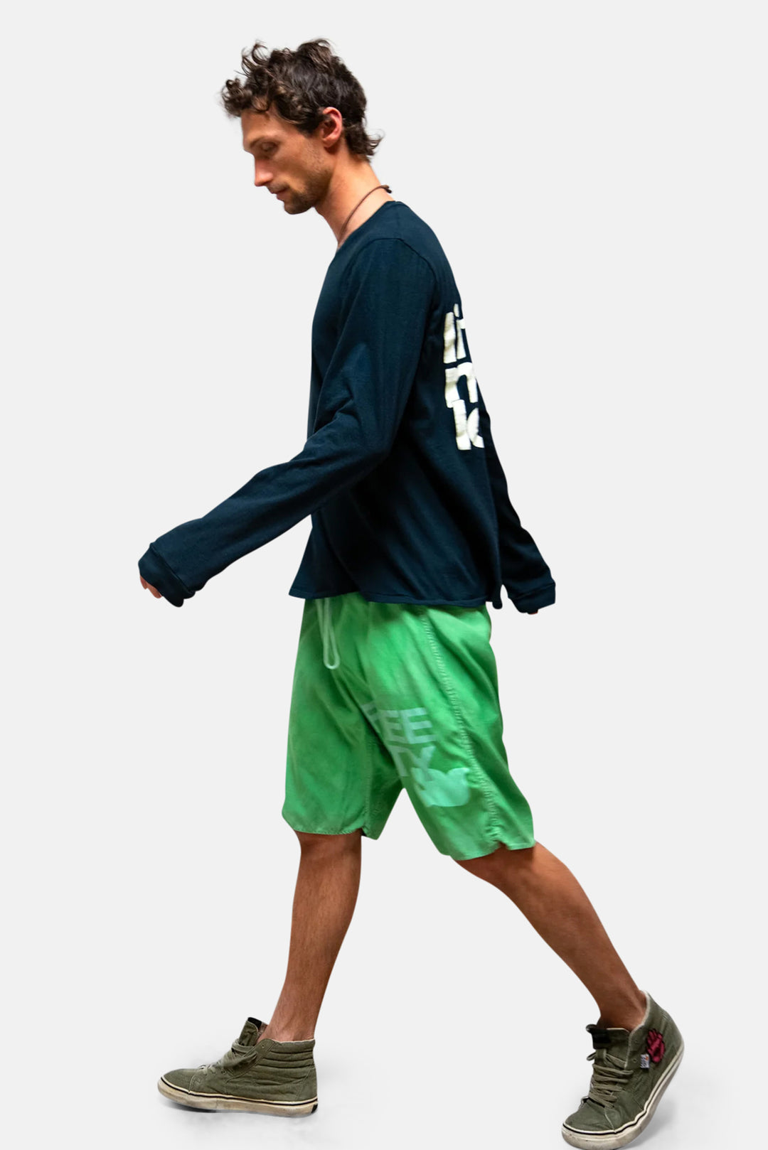 Matte / Satin Back / Pocket Short - Grasshopper Powder