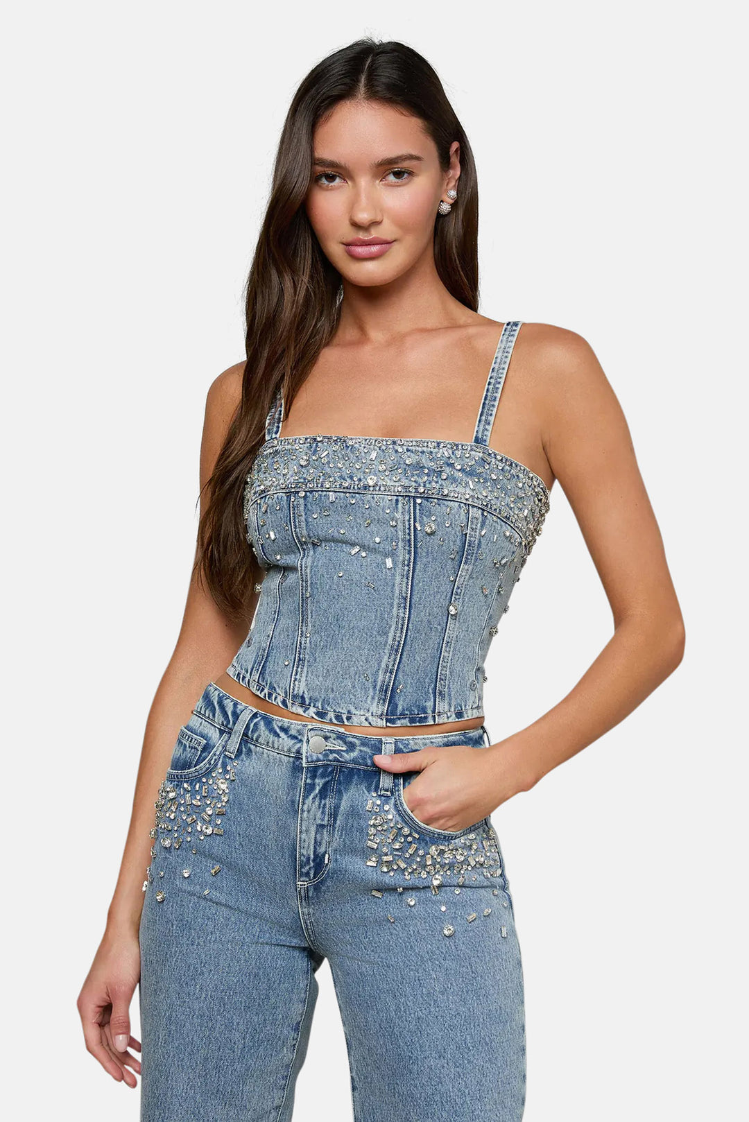 Arlin Embellished Tank Malibu