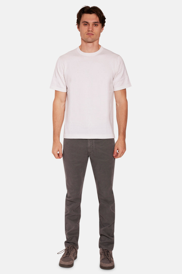 5 Pocket Cotton/Tencel/Silk Trouser Elephant Grey