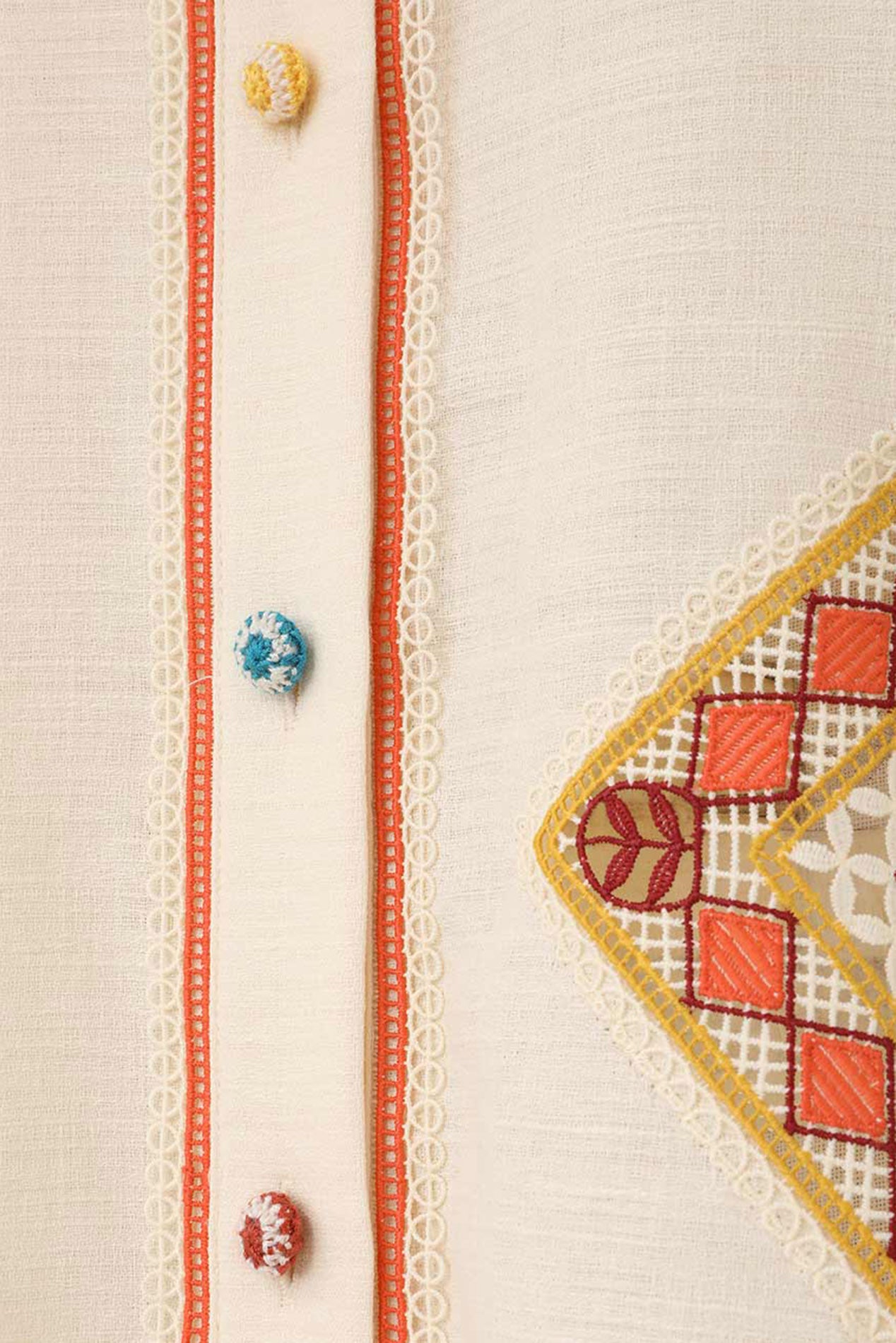 Zimmerman Ottie Doily Shirt Cream Multi – blueandcream