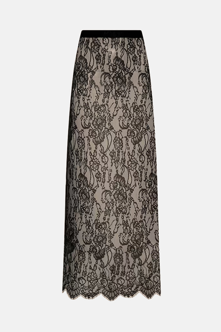 Raymonde Lace Maxi Skirt Black