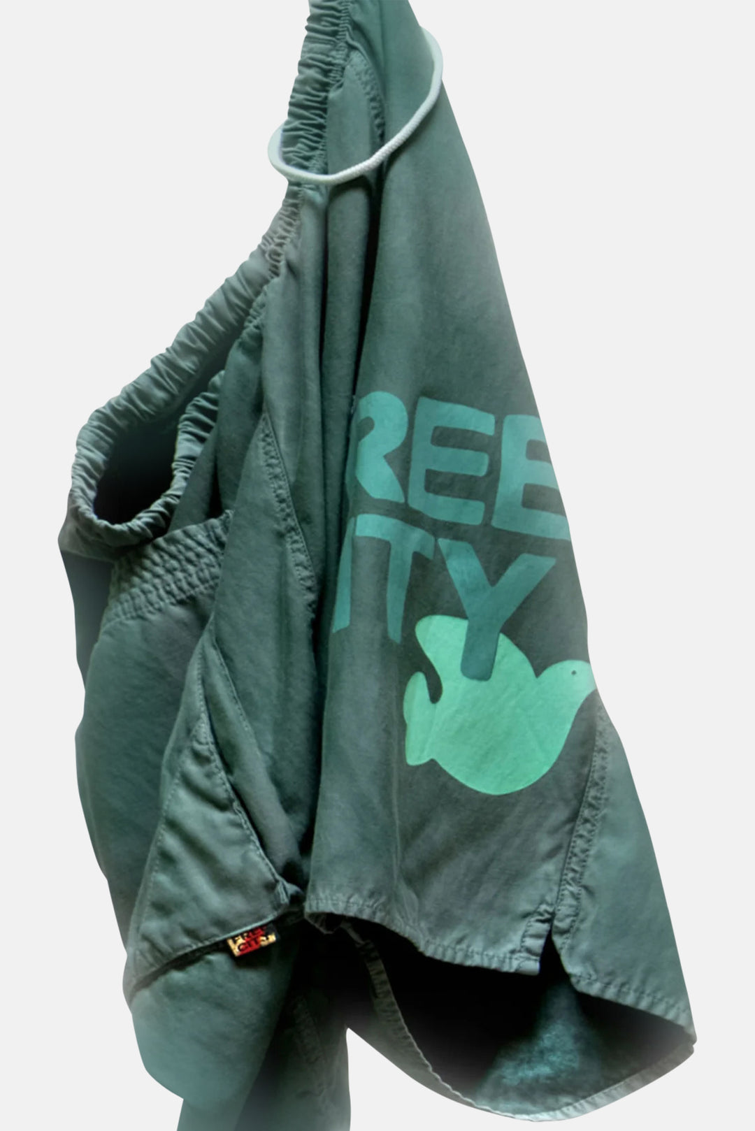 Matte / Satin Back / Pocket Short - Eatgreen Powder
