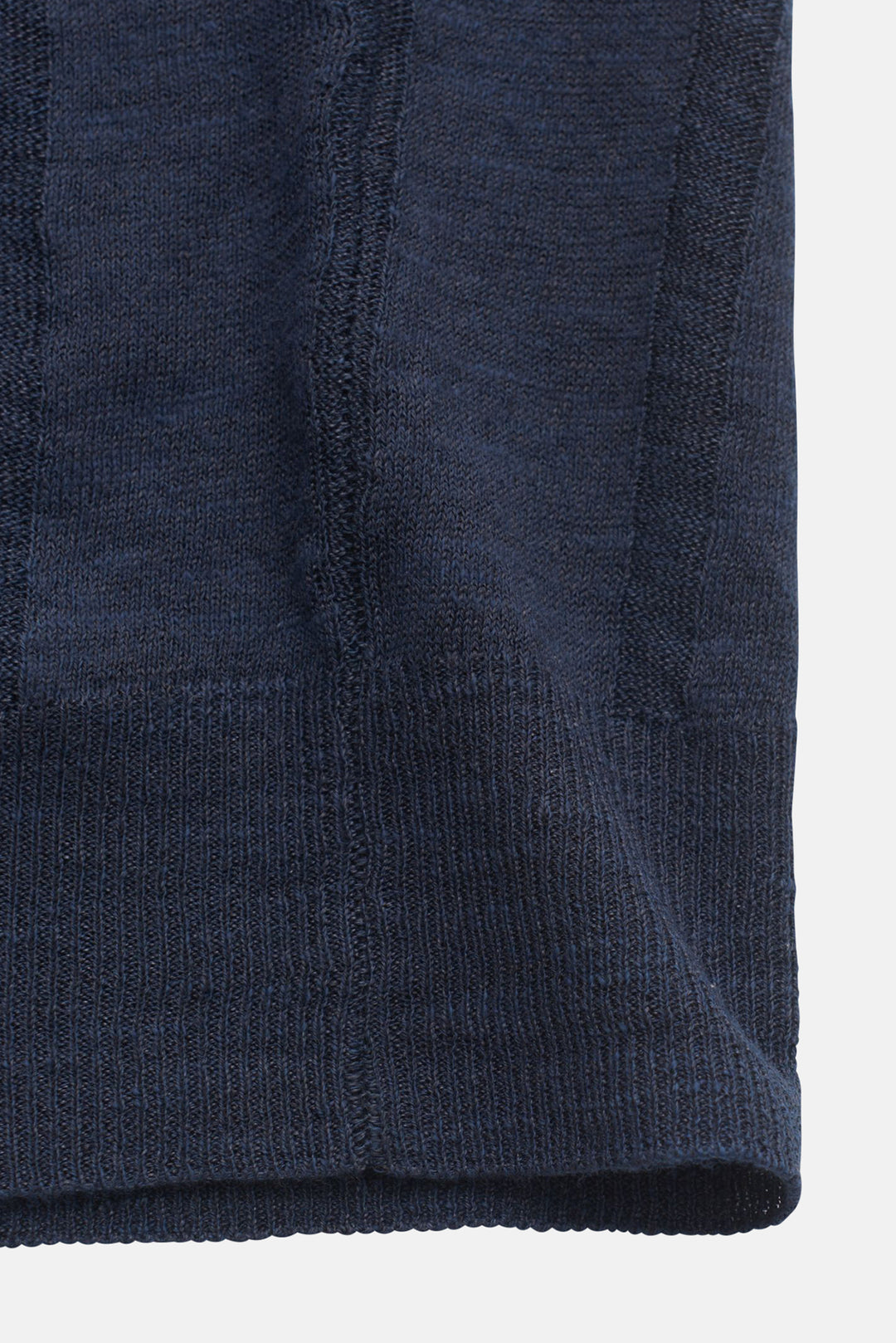 Linen Knit Polo Navy