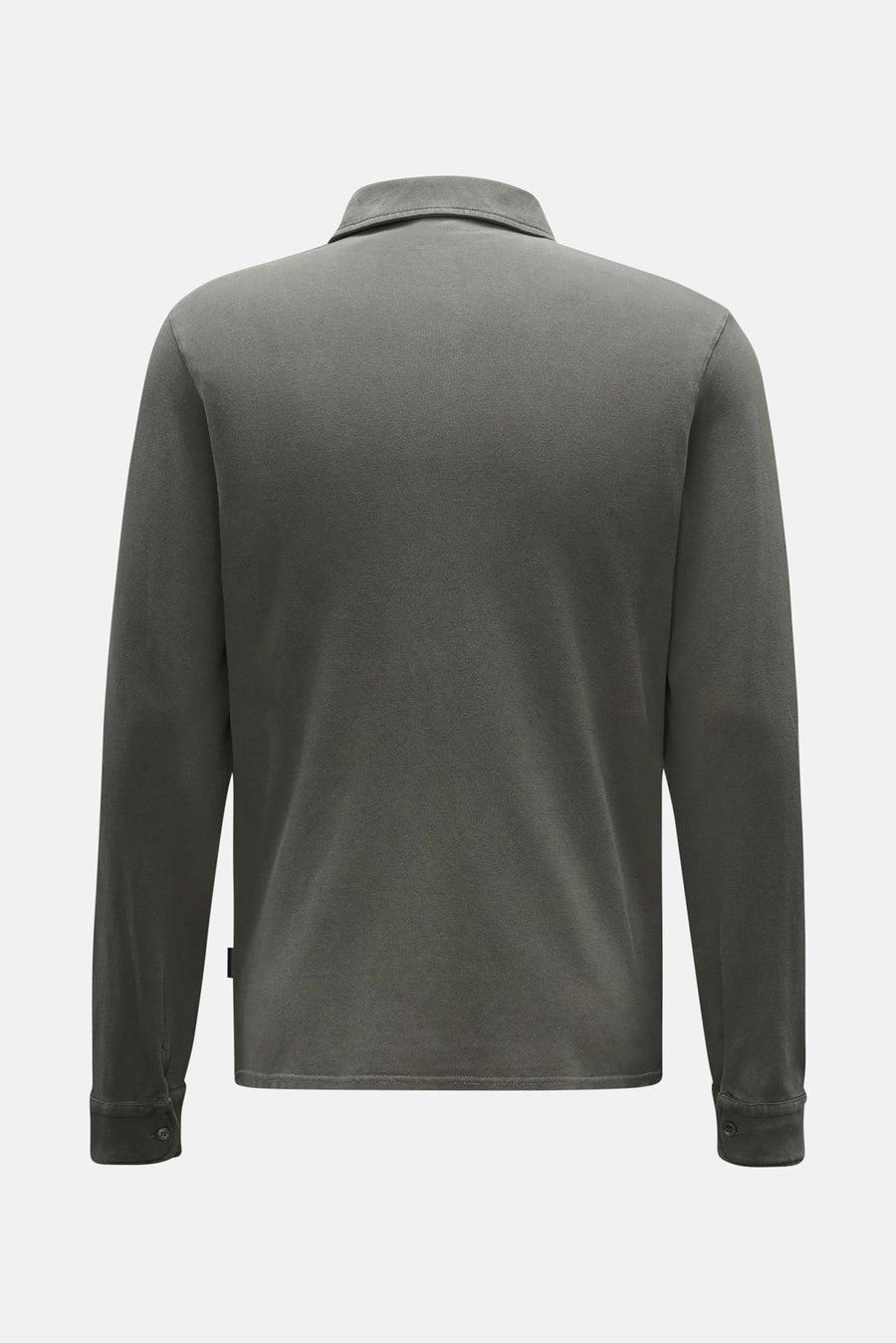 Pique Long Sleeve Polo Olive