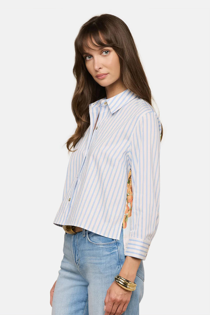 Fawn Beach Print Shirt Multi Beach Scarf