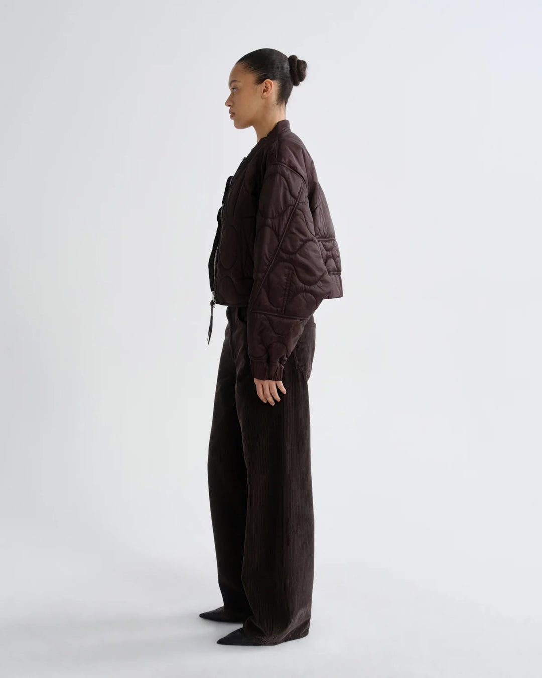 Iona Quilted Jacket in Deep Roast