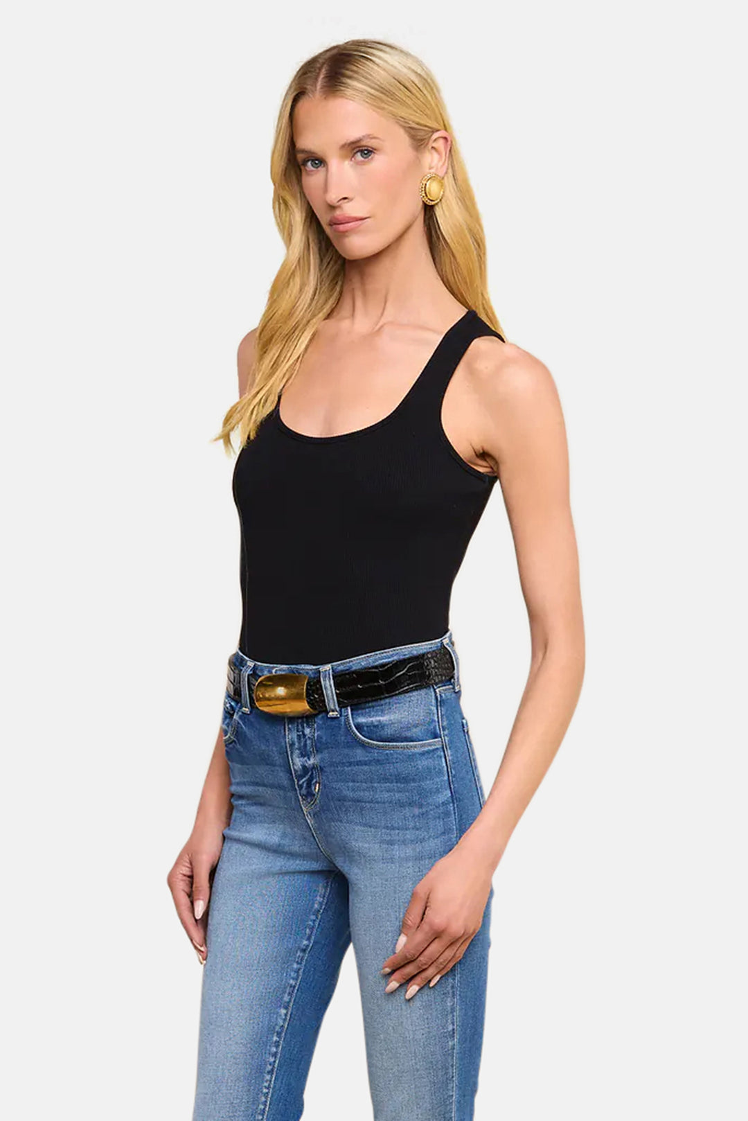 Adira Scoopneck Tank Black
