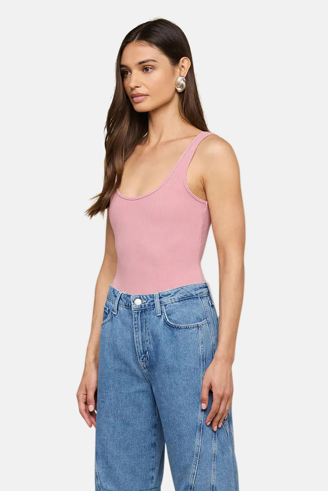Nica Scoopneck Bodysuit Lilas