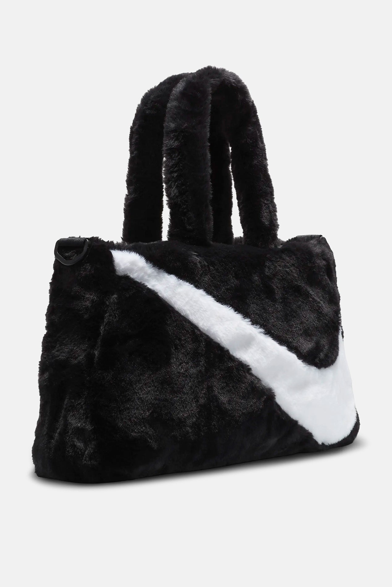 2 New Nike Blk & Gry faux fur lrg Tote 1 newest Blk & 1 Gry new in package