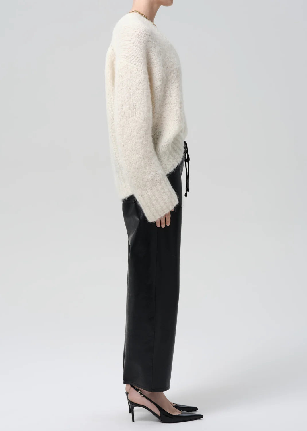 Rework Pull On Pant in Black