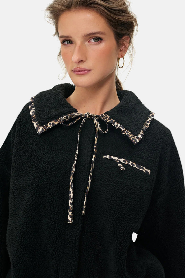 Natasha Sherpa Jacket Black