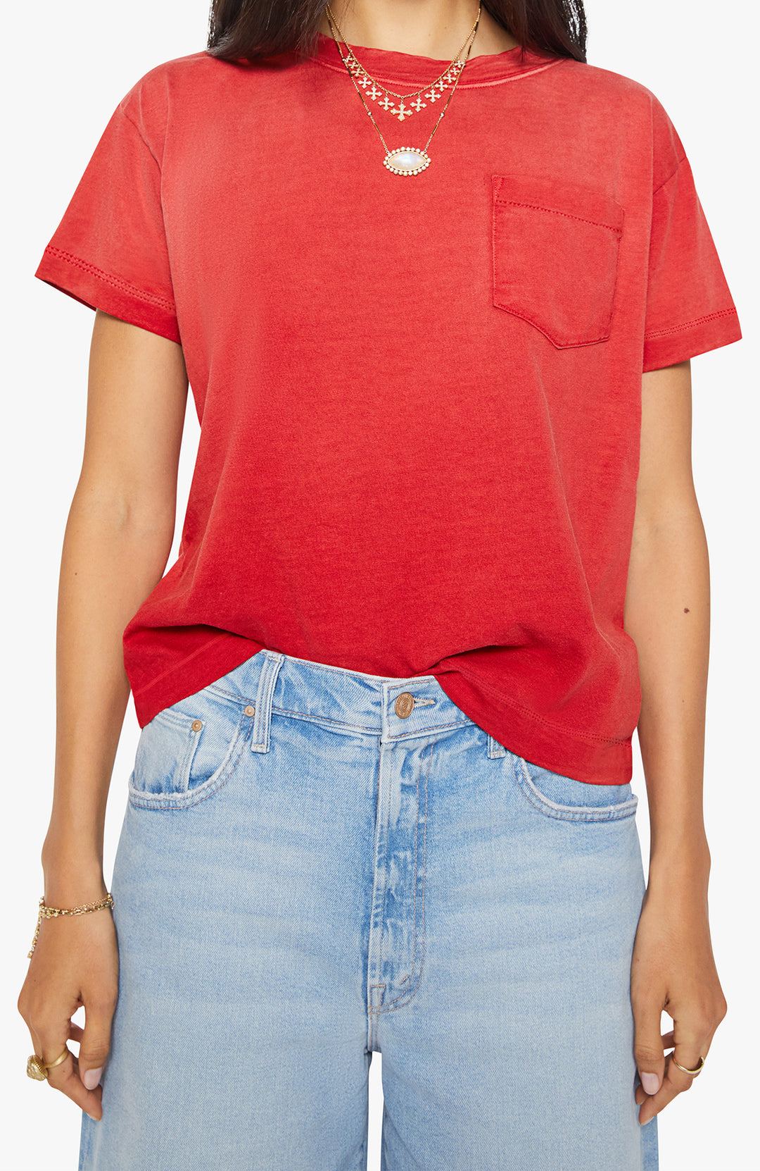 The Cuffed Pocket Sinful Tomato Red