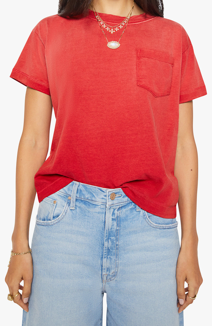 The Cuffed Pocket Sinful Tomato Red