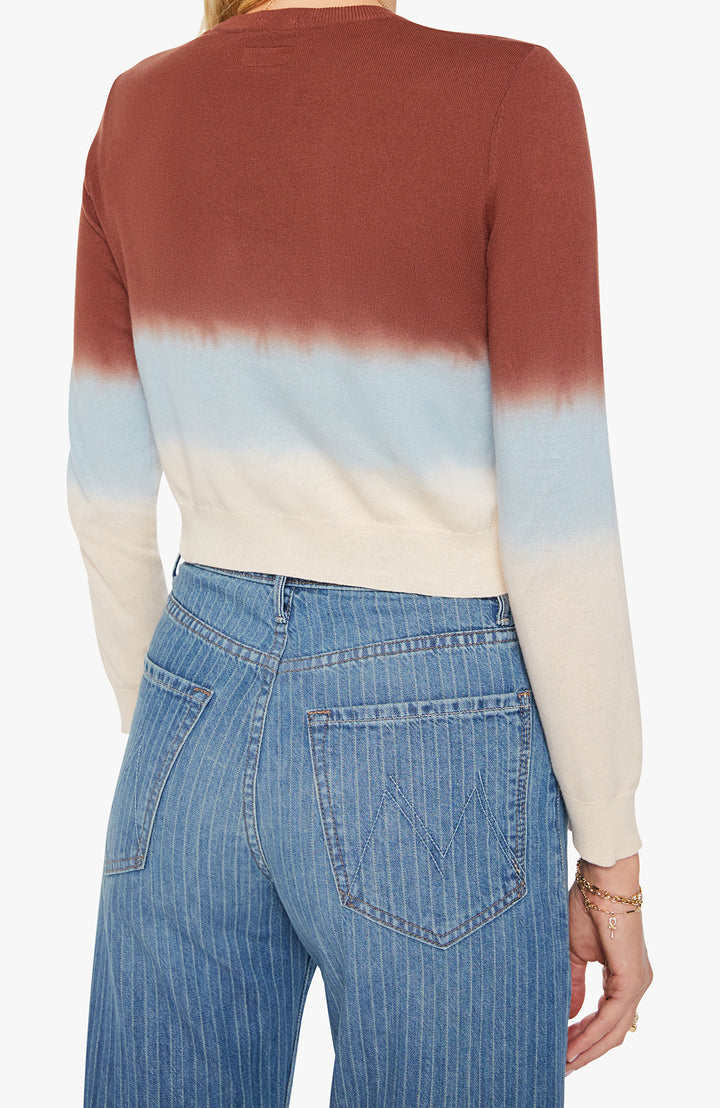 The Crew Neck Jumper Brown Ivory Blue