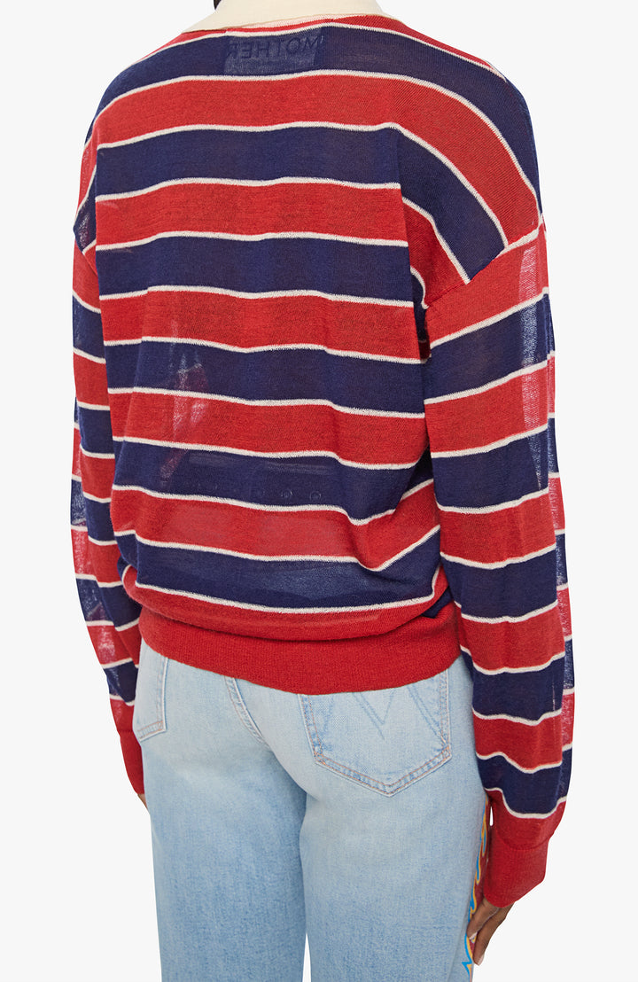 The Biggie Raquette Red And Navy Stripe