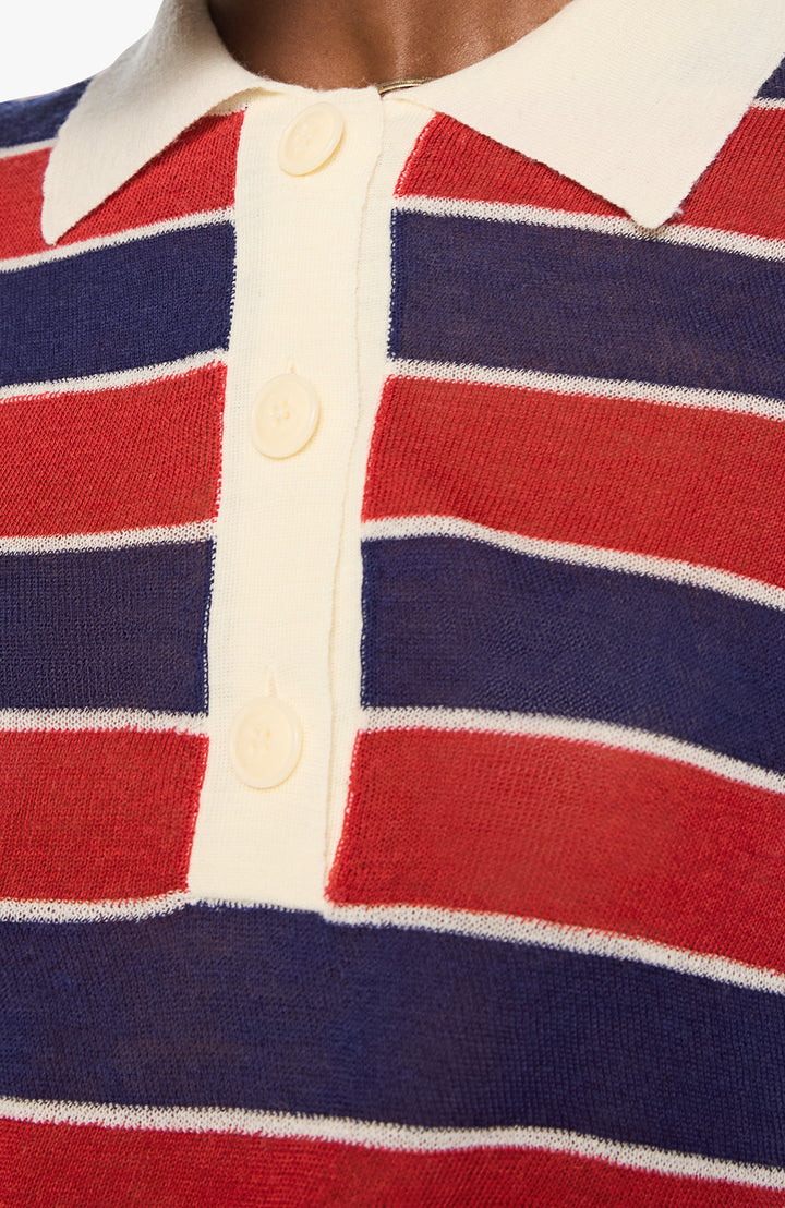 The Biggie Raquette Red And Navy Stripe