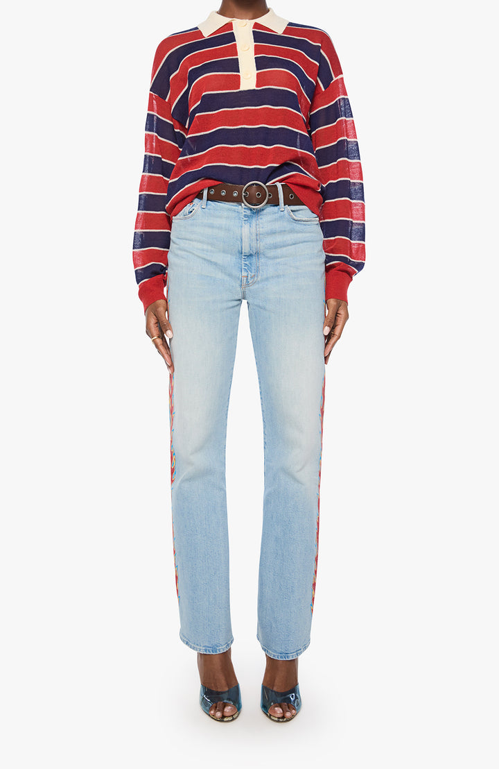 The Biggie Raquette Red And Navy Stripe