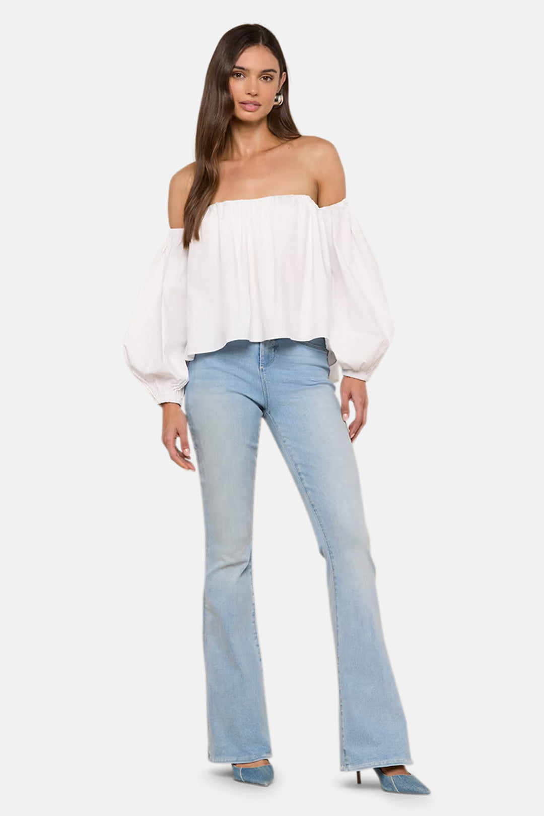 Sarai Off-the-Shoulder Top White