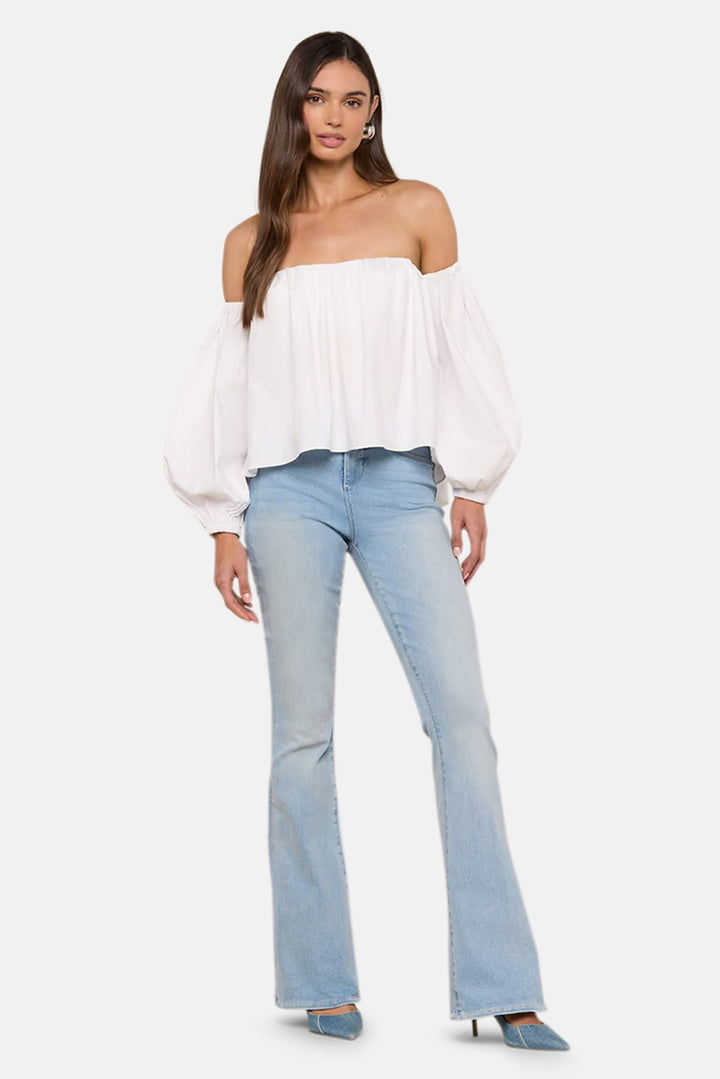 Sarai Off-the-Shoulder Top White