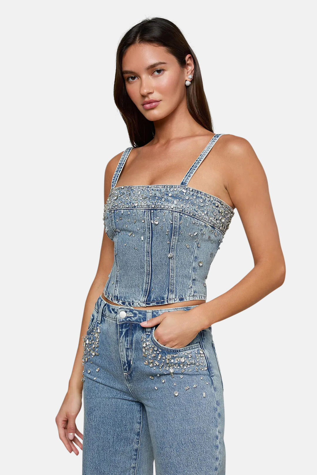 Arlin Embellished Tank Malibu