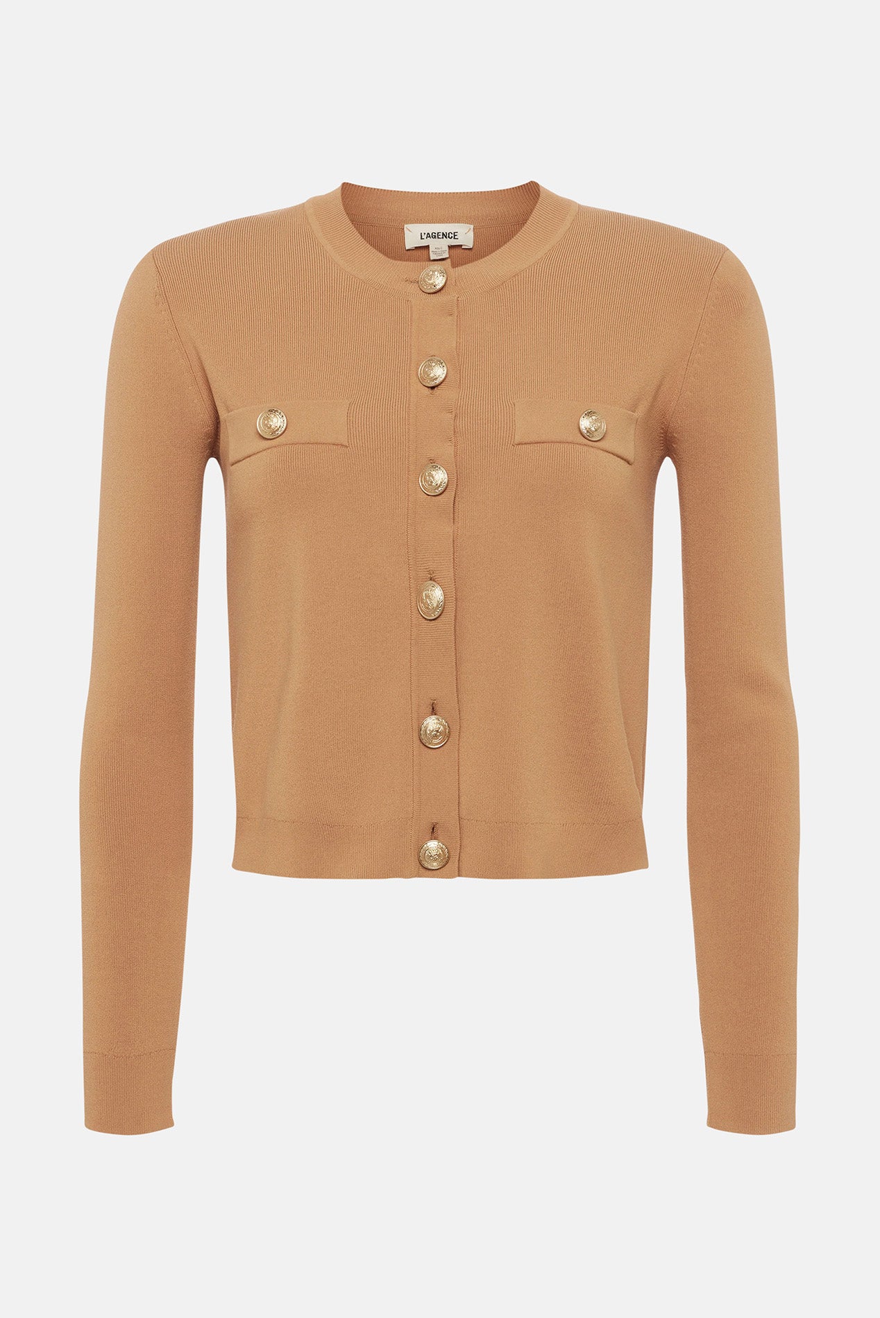 カーディガン "B" CAMEL PEPURAMU CARDIGAN L'AGENCE Toulouse Cardigan Soft Camel – blueandcream