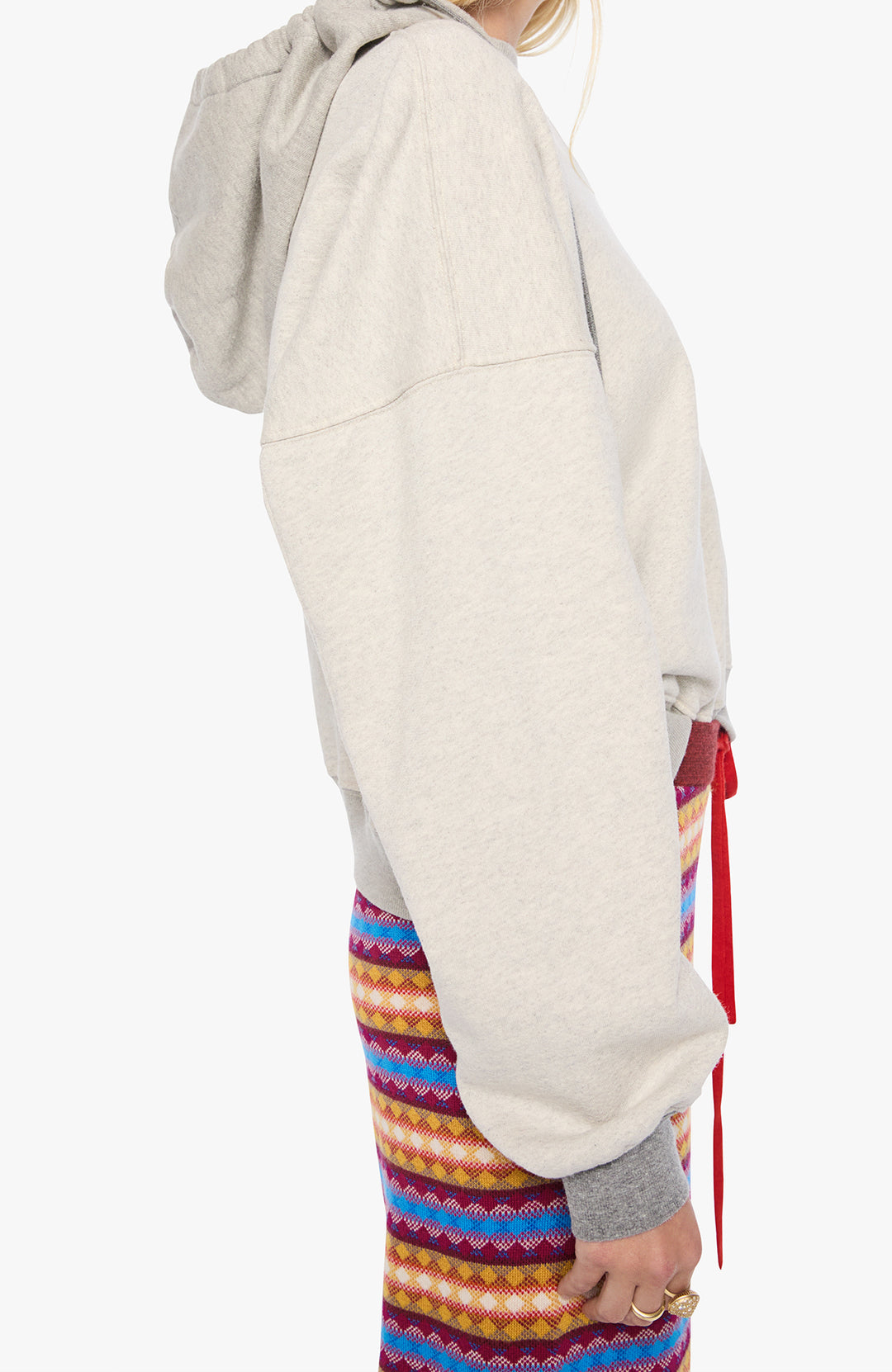 The Half Base Hoodie Light Heather Grey