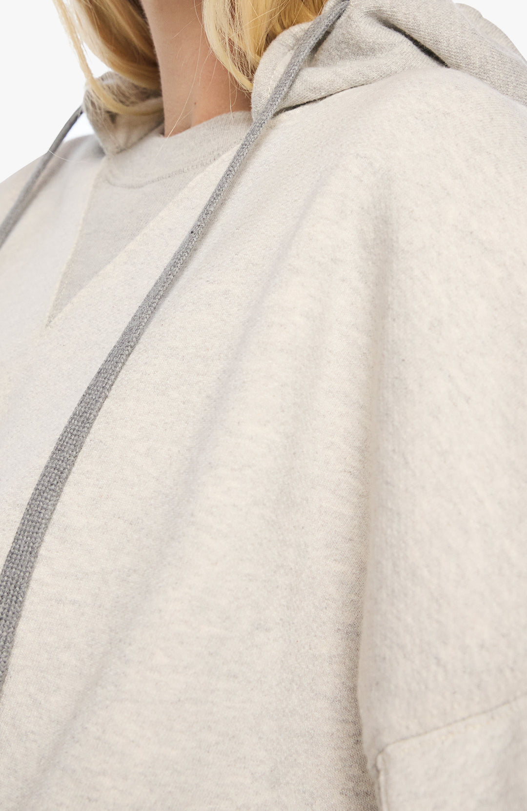 The Half Base Hoodie Light Heather Grey