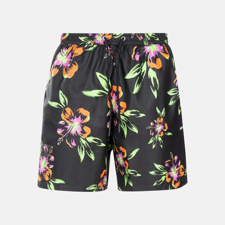 Floral Boardshorts Black