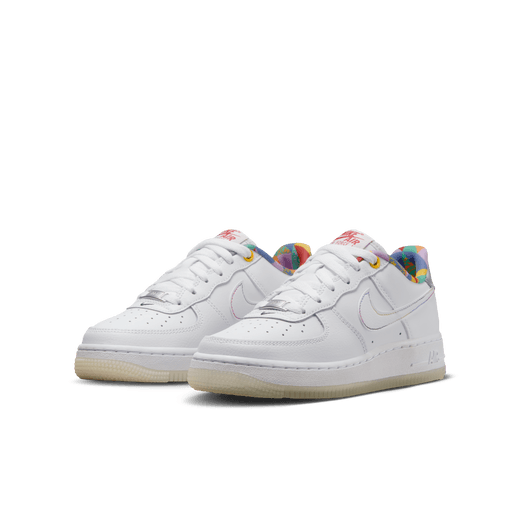 Kid's Air Force 1 Low White/Multicolor