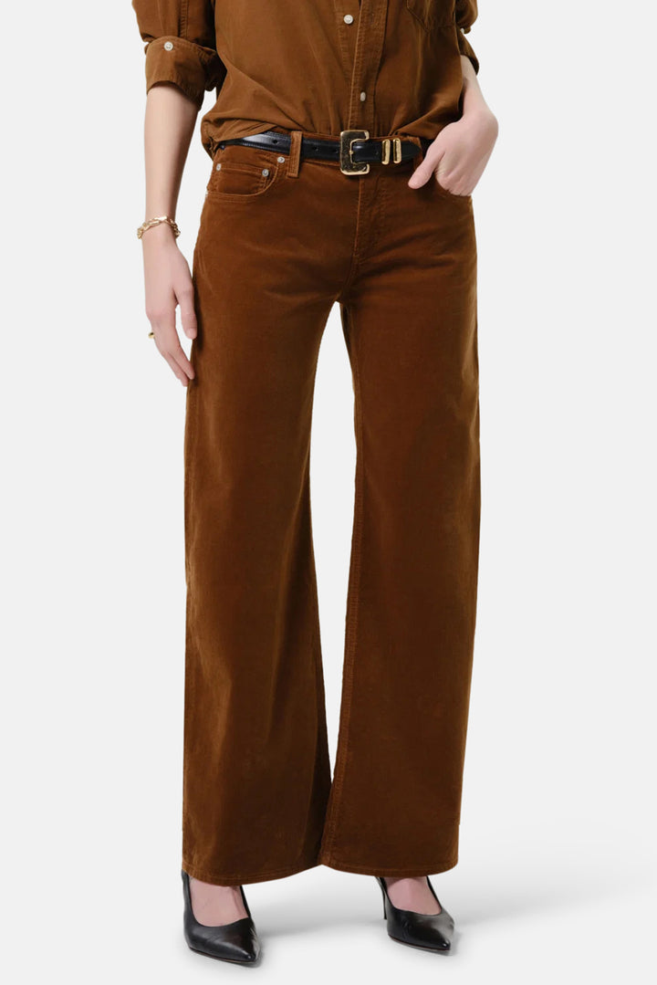 Nora Corduroy Trouser Leg In Manuka