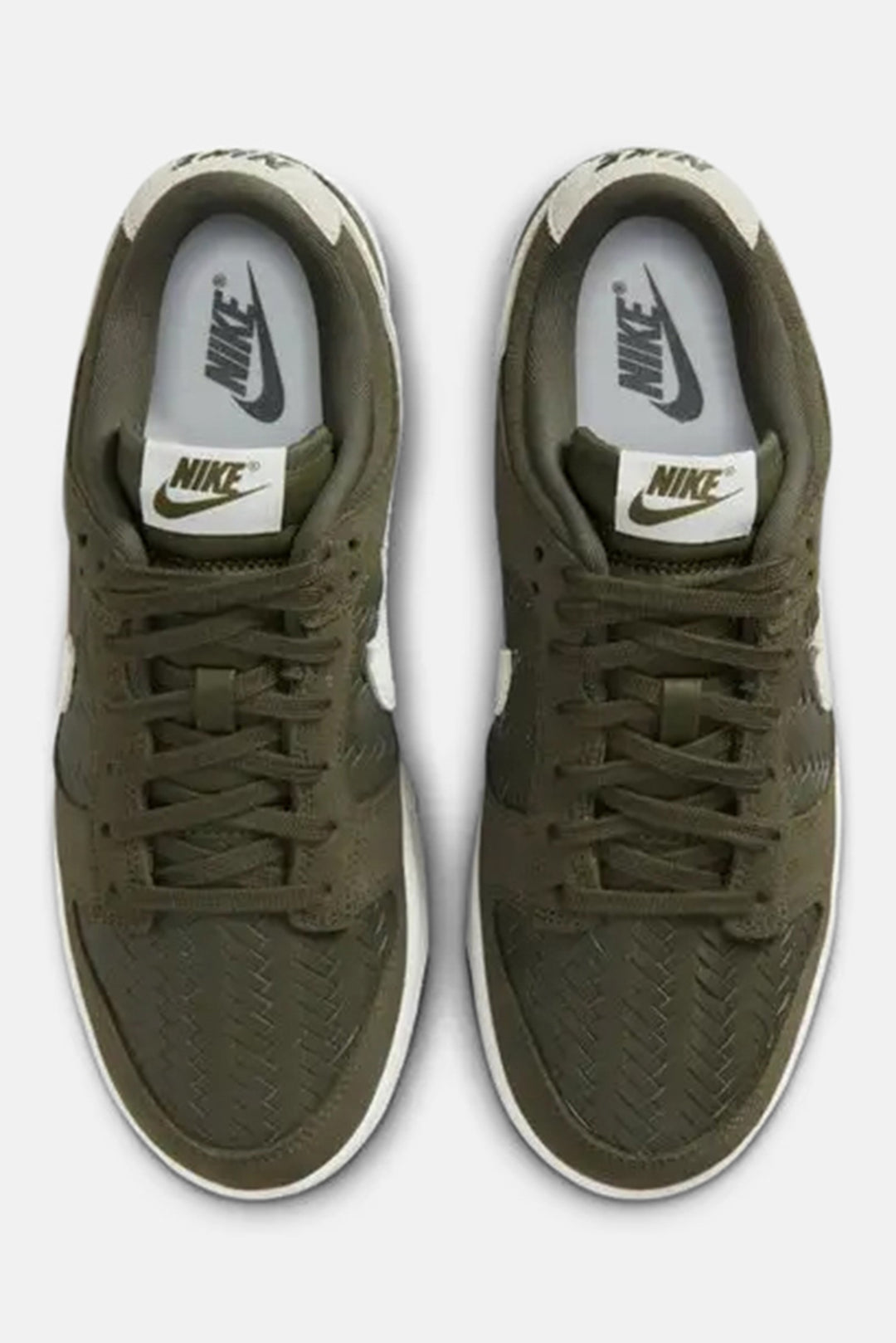 Women's Dunk Low Premium SE Woven 'Medium Olive/Gum'