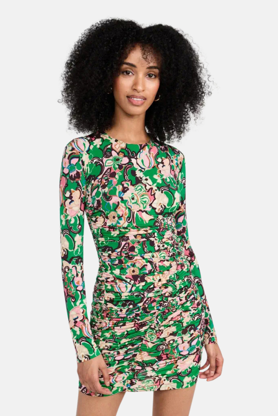 A.L.C. Kiki Dress Emerald Multi blueandcream A.L.C. Kiki Dress Emerald Multi blueandcream