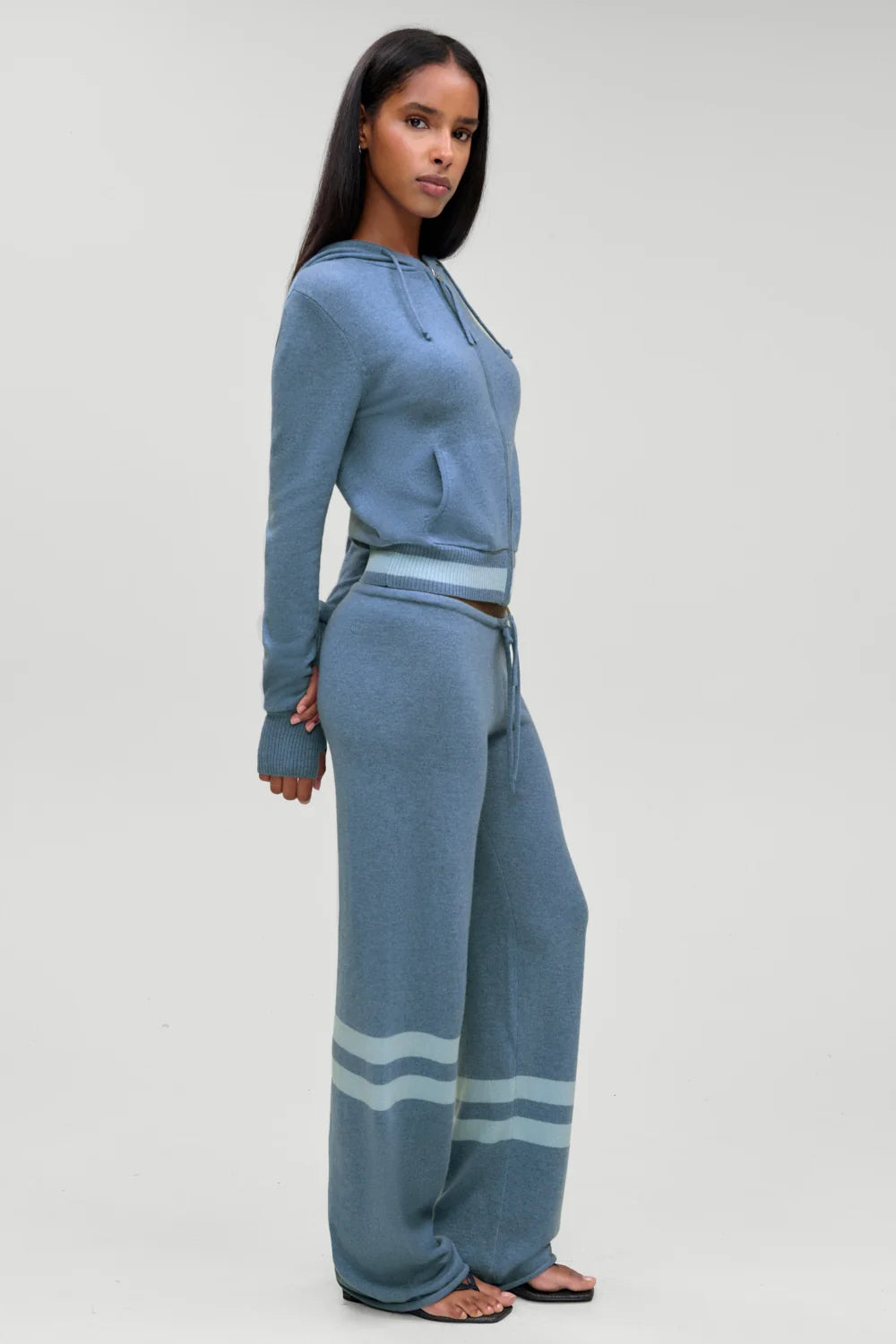 Jude Cashmere Lounge Pant Blue Lake