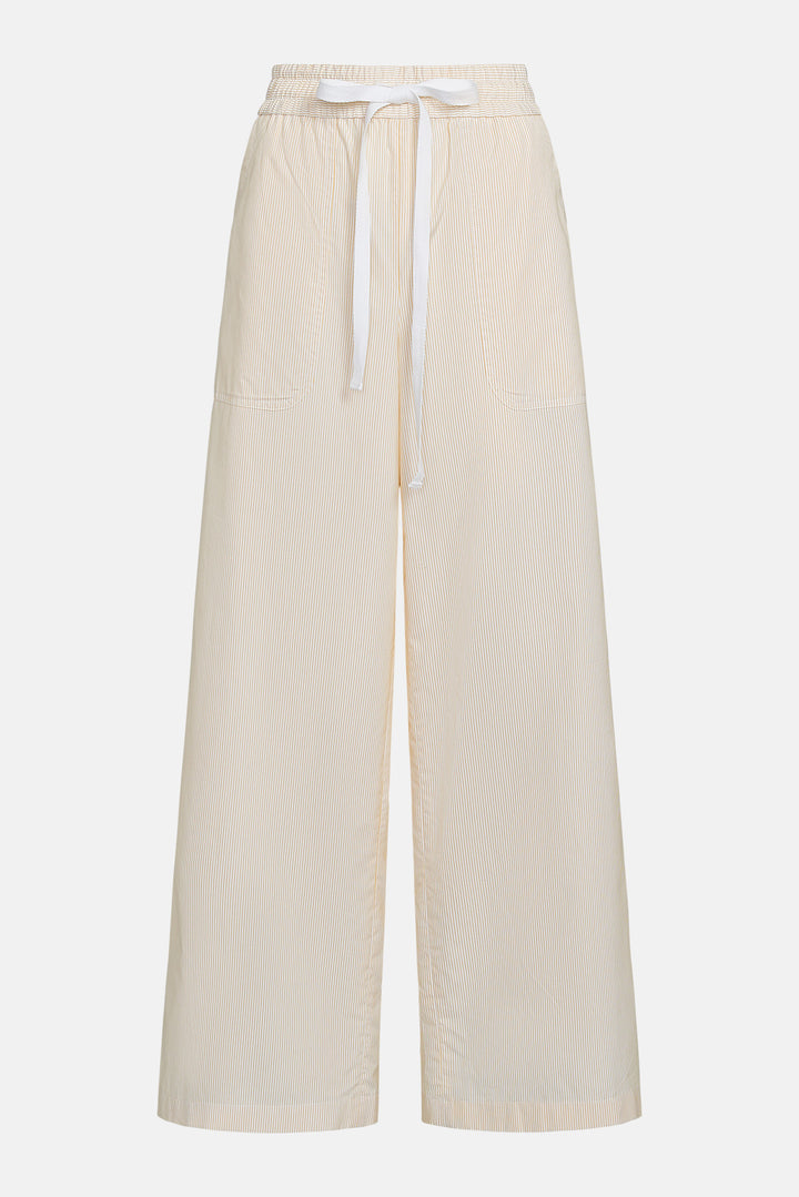 Main Street Pant Ivory/Yellow Stripe