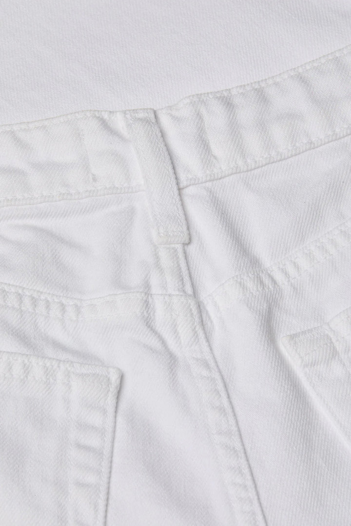 Joanne Low-Rise Wide-Leg Jean Blanc