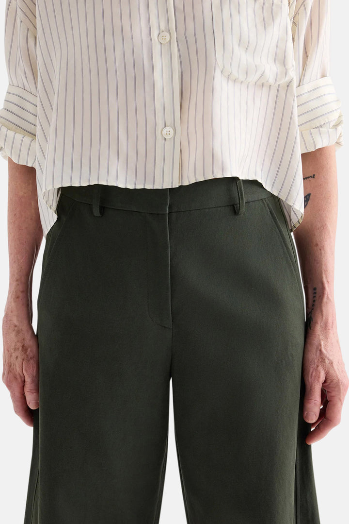 Slouchy BF Trouser in Cotton Linen Twill Rosen