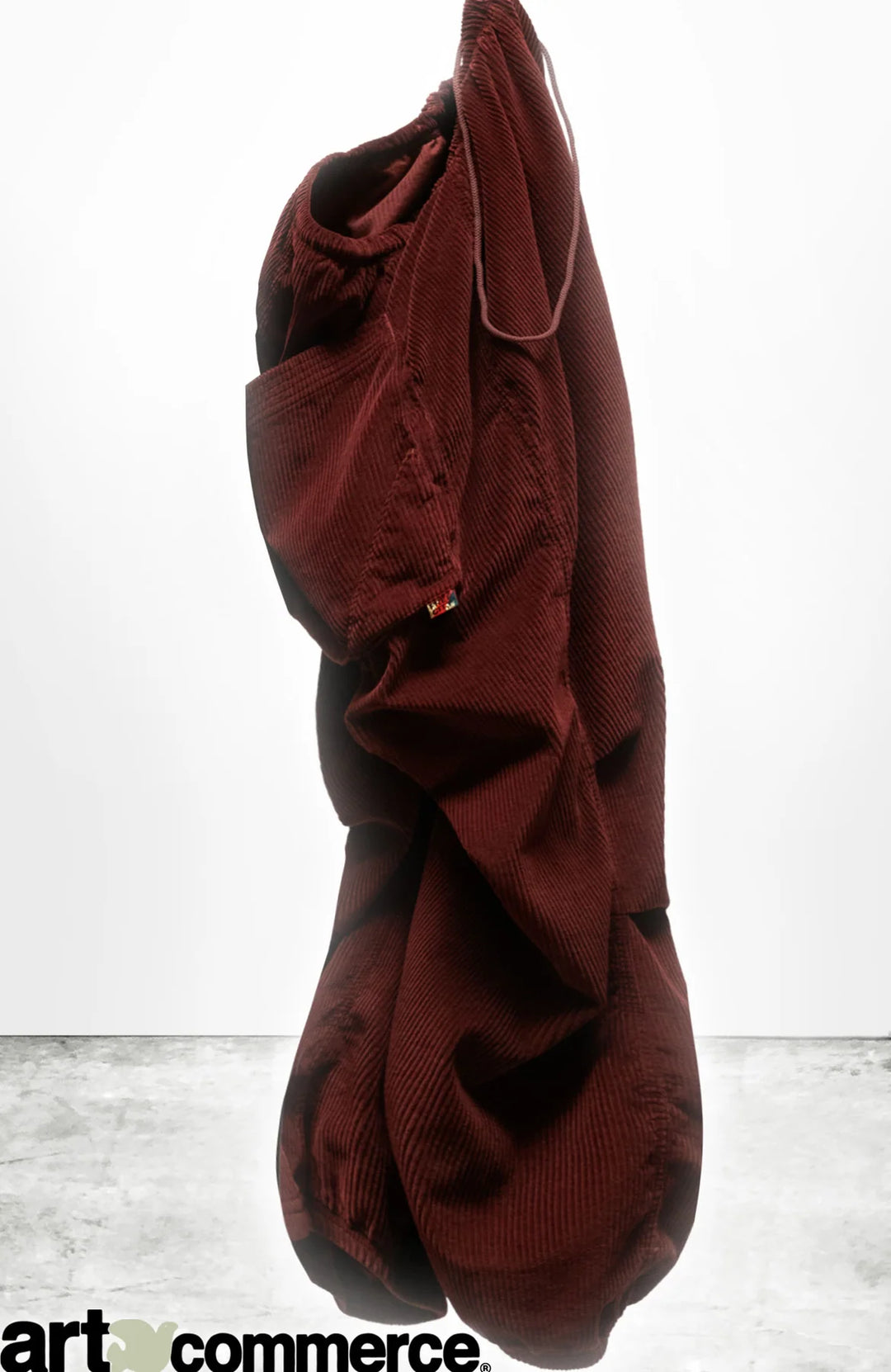 Cashmereblend Loose Drawcord Biggy Corduroy Pant - Woods