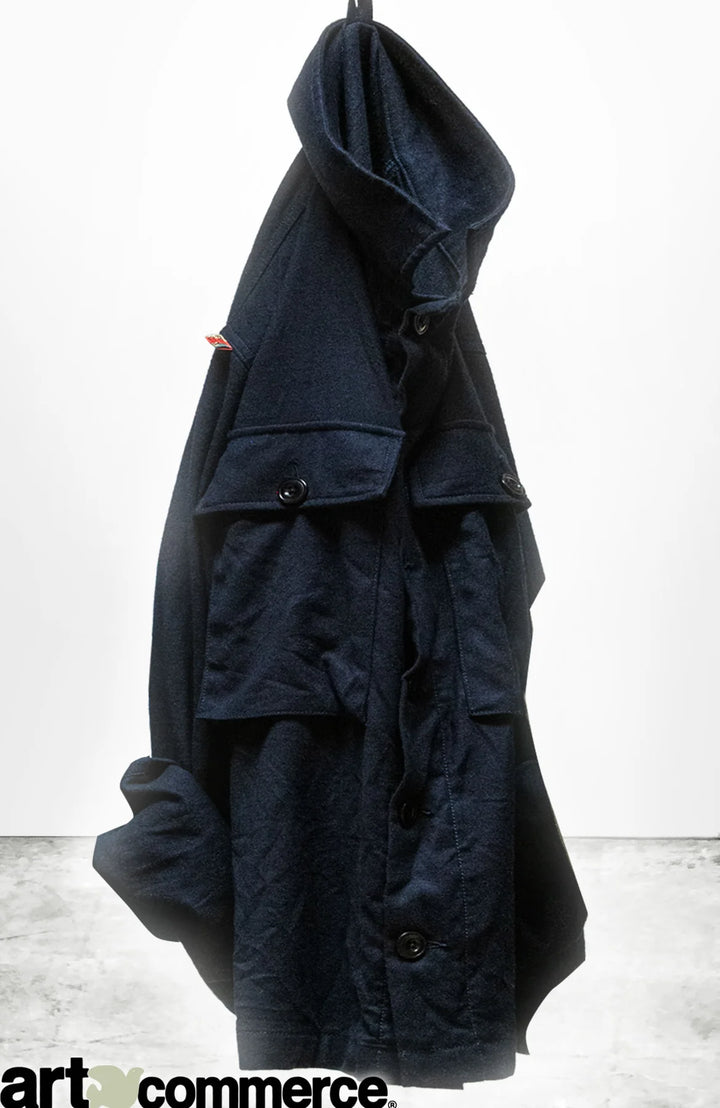 Favolamove Cashmereblend Surplus Biggy Shirt - Sailors Navy