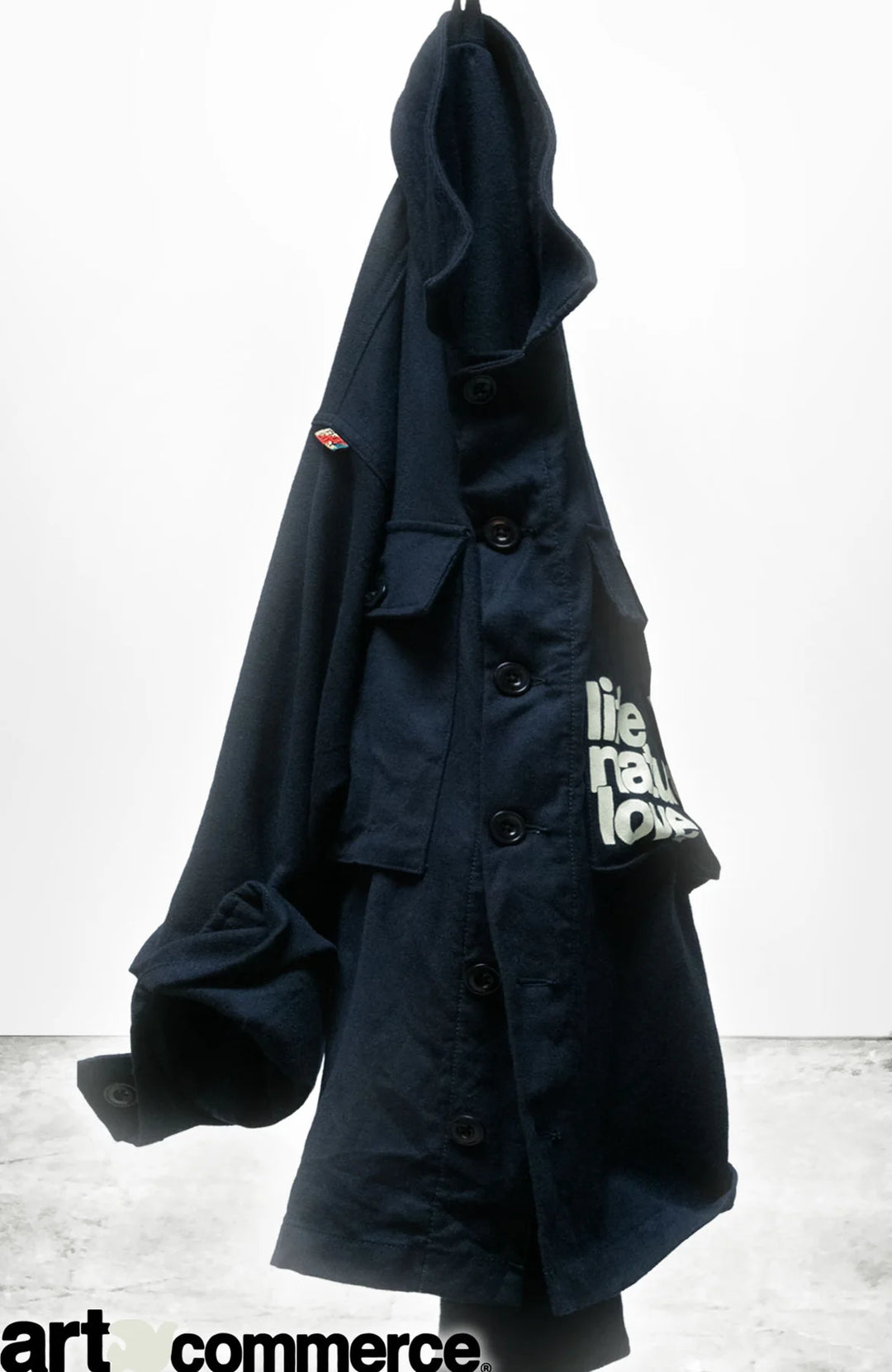 Favolamove Cashmereblend Surplus Biggy Shirt - Sailors Navy