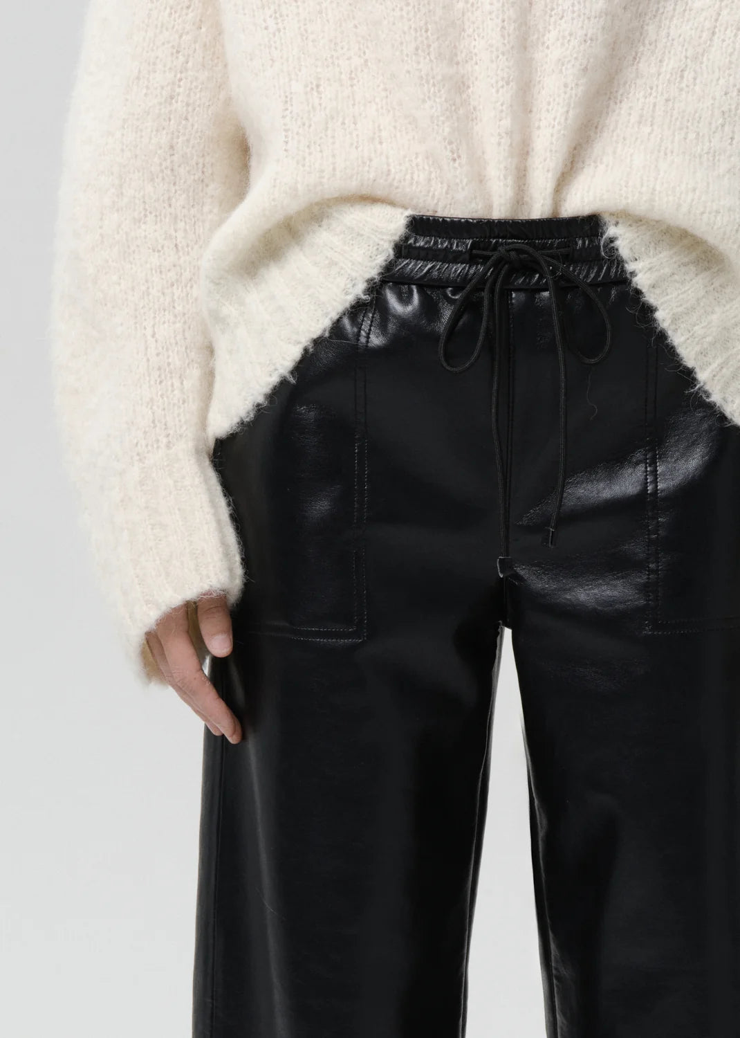 Rework Pull On Pant in Black