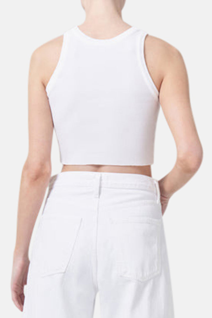 Cropped Bailey Tank White