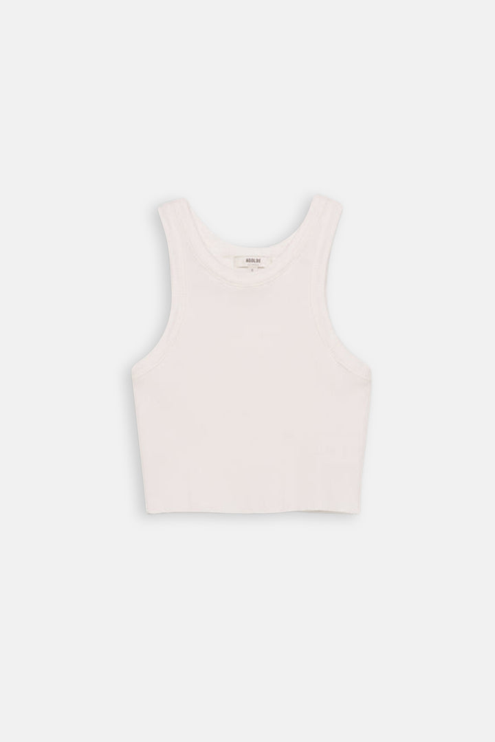Cropped Bailey Tank White