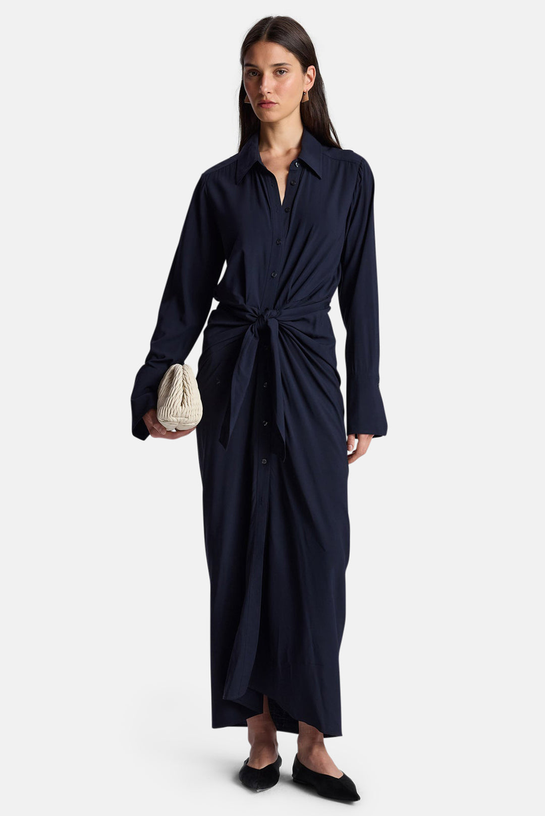 navy maxi shirt dress Women Button Down Cotton Linen Long Shirt Dress Casual 3/4 Rolled-Up Sleeve Side Split Button Down Maxi Shirt Dress Navy Blue at Amazon Women's Clothing store