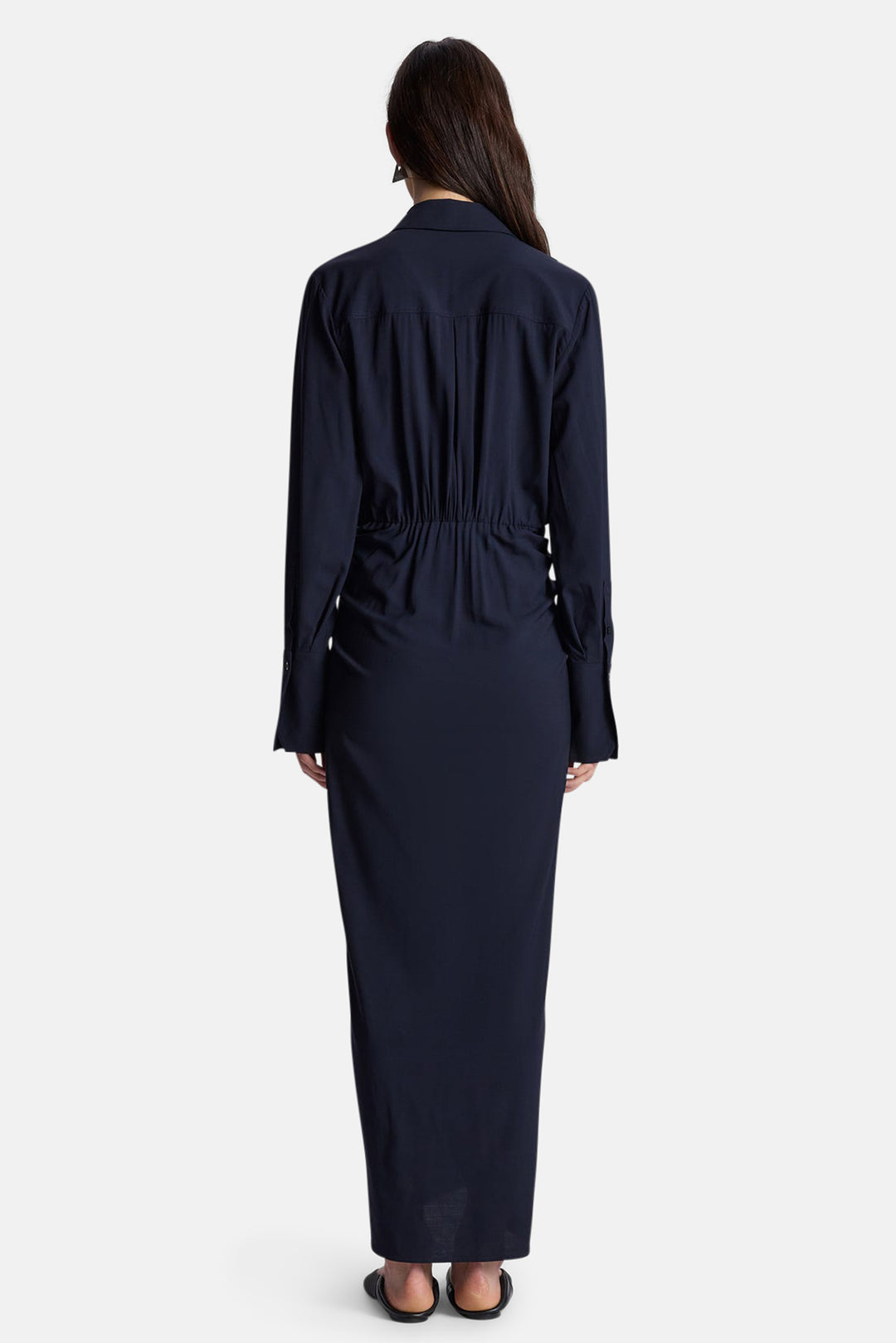 A.L.C. Mila Maxi Shirtdress Maritime Navy blueandcream A.L.C. Mila Maxi Shirtdress Maritime Navy blueandcream