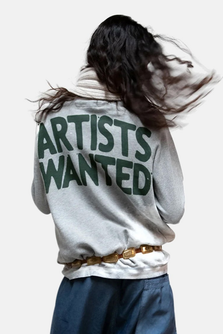 ARTISTSWANTED Heatheryumm Bleachout Raglan - Heather Bleachout