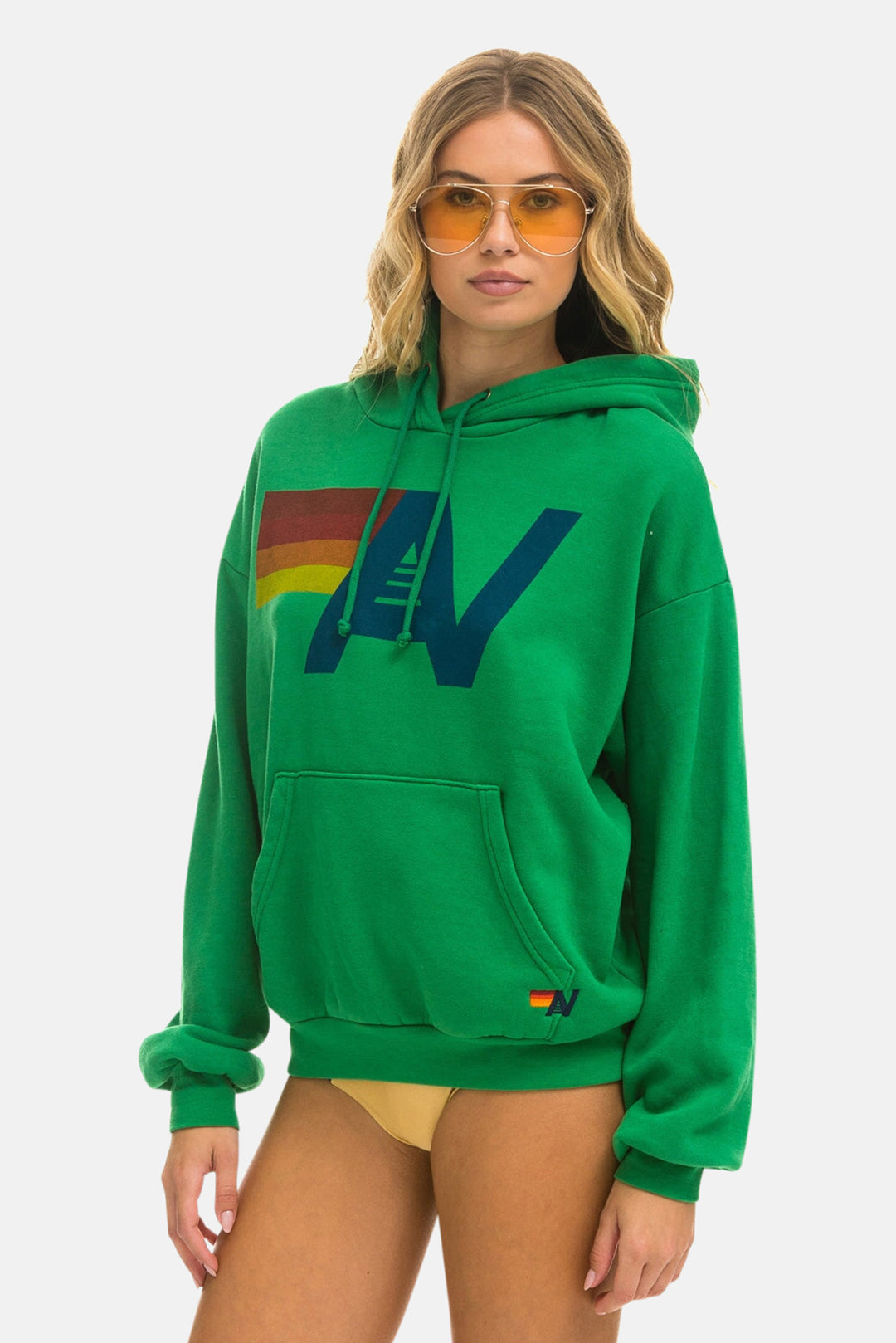 Women's Logo Relaxed Hoodie Kelly Green