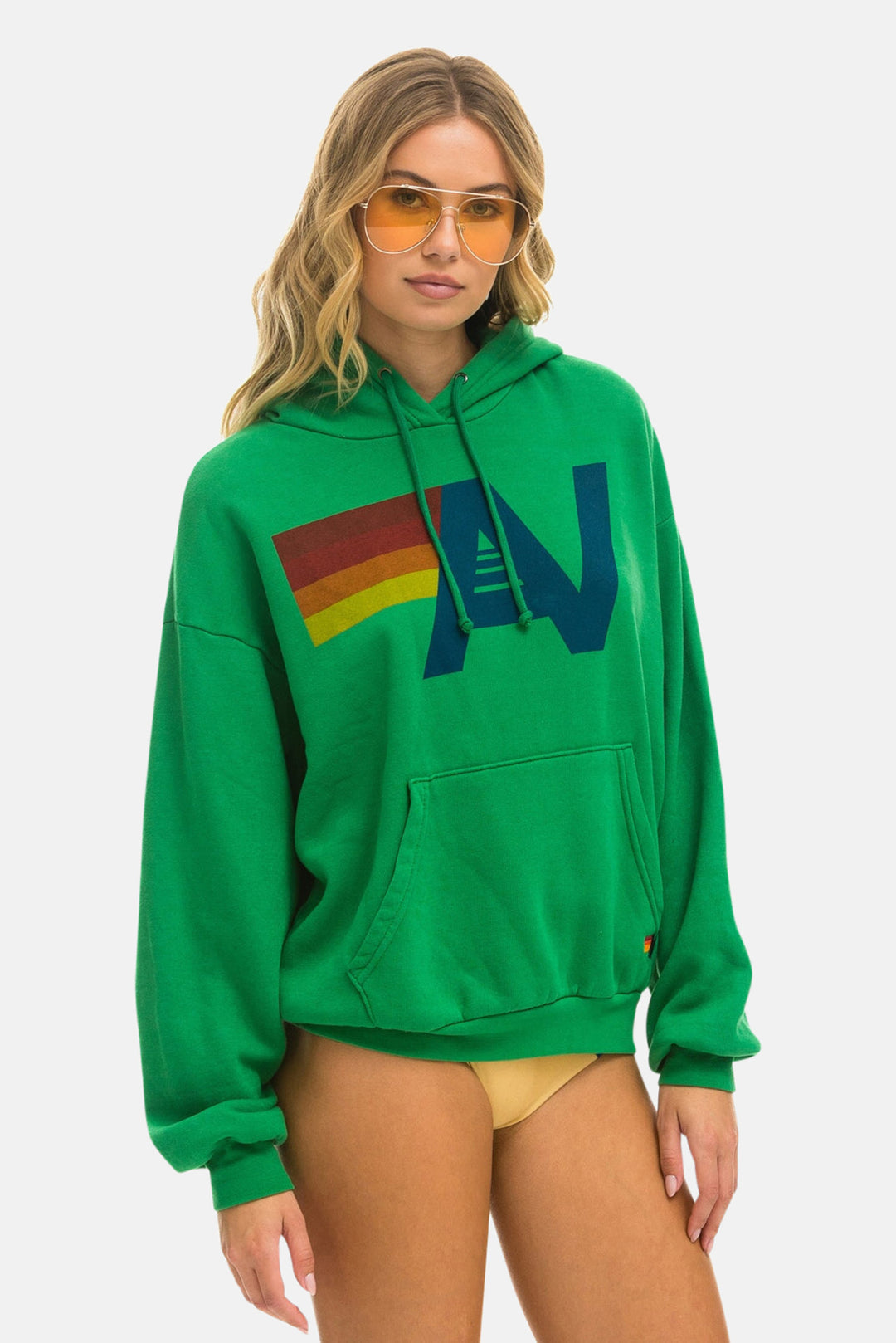 Women's Logo Relaxed Hoodie Kelly Green