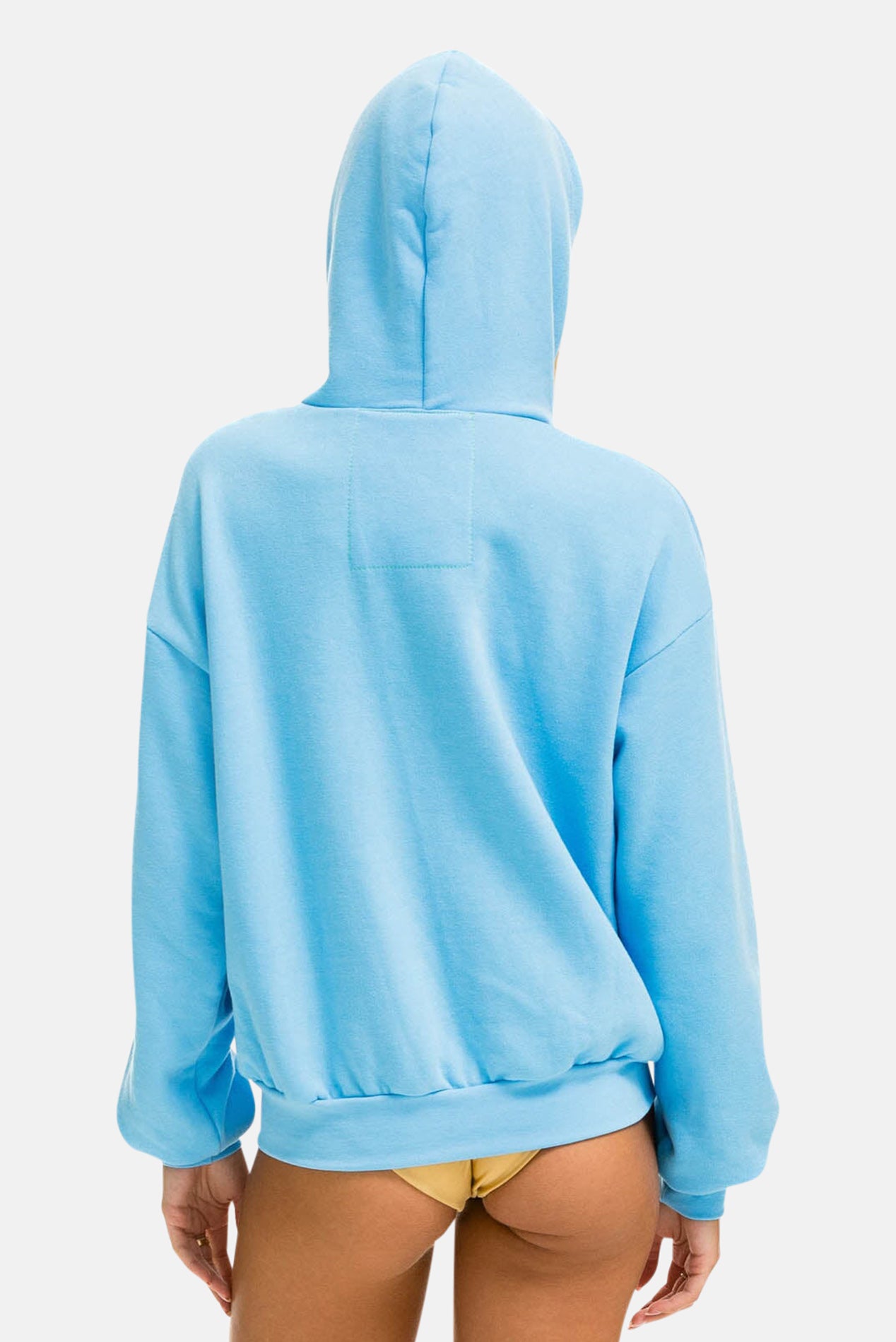 5 Stripe Relaxed Zip Hoodie Sky Blue – blueandcream